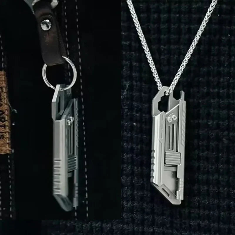 SliceCard - Titanium Utility Knife  for Pocket & Keychain