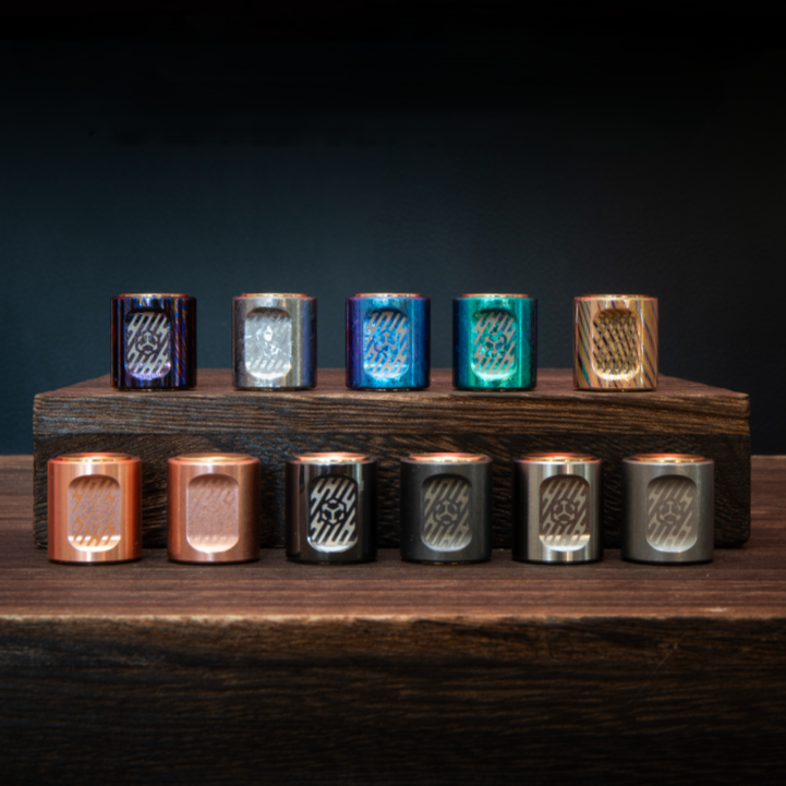 SpinCore-Titanium Fidget Pendant – Precision Spinner, EDC Necklace & Stress Reliever