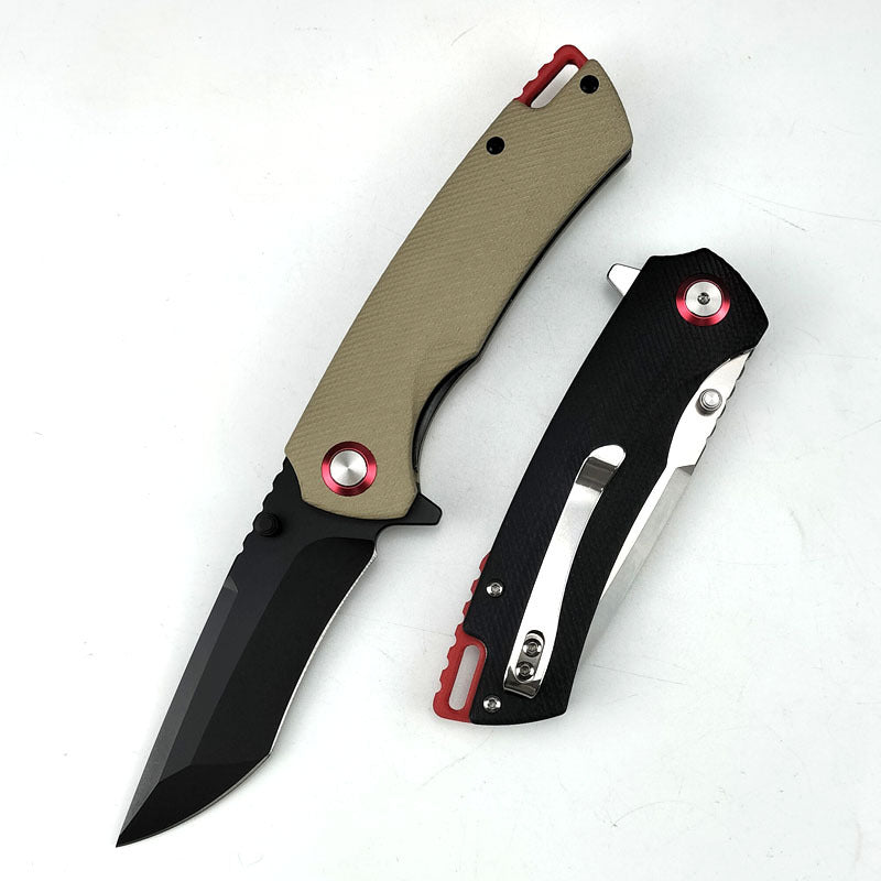 The Lizard Skin: Titanium-Tough G10 Handle Pocket Folding Knife