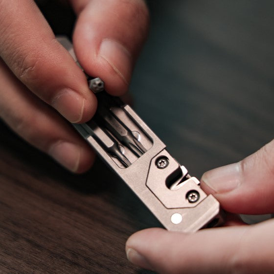 The TriPro Stand: 15-in-1 Titanium EDC Tool and Phone Stand