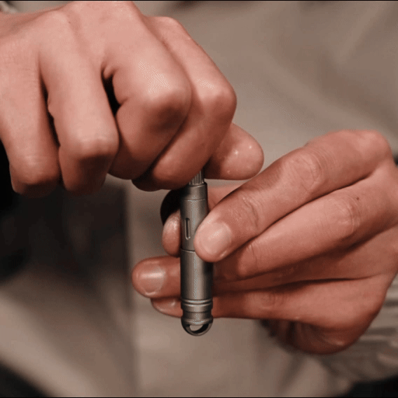 DartInk – Quick-Release Titanium Mini Pen & Knife