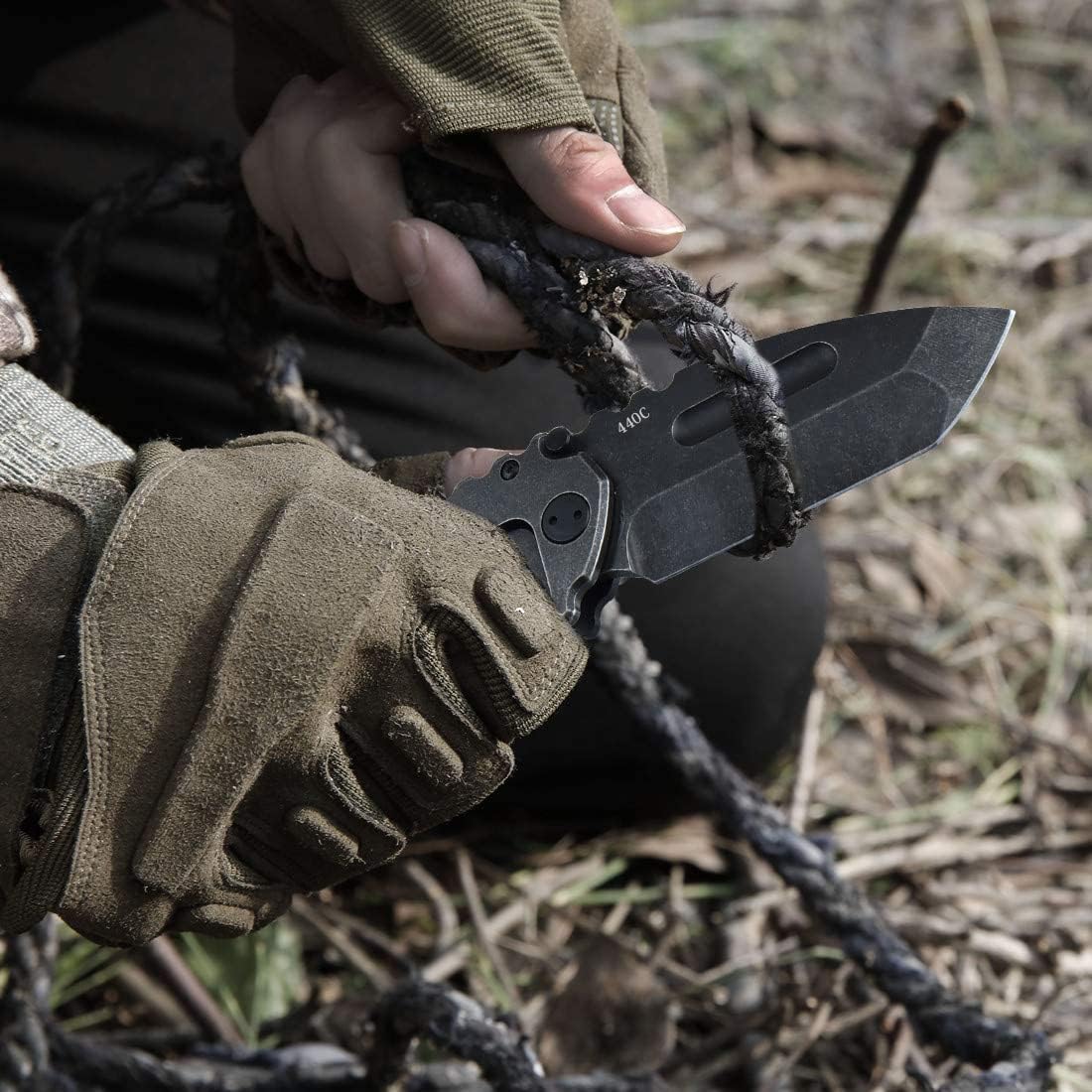 Iron Machete:  Outdoor Adventure Portable Folding Knife