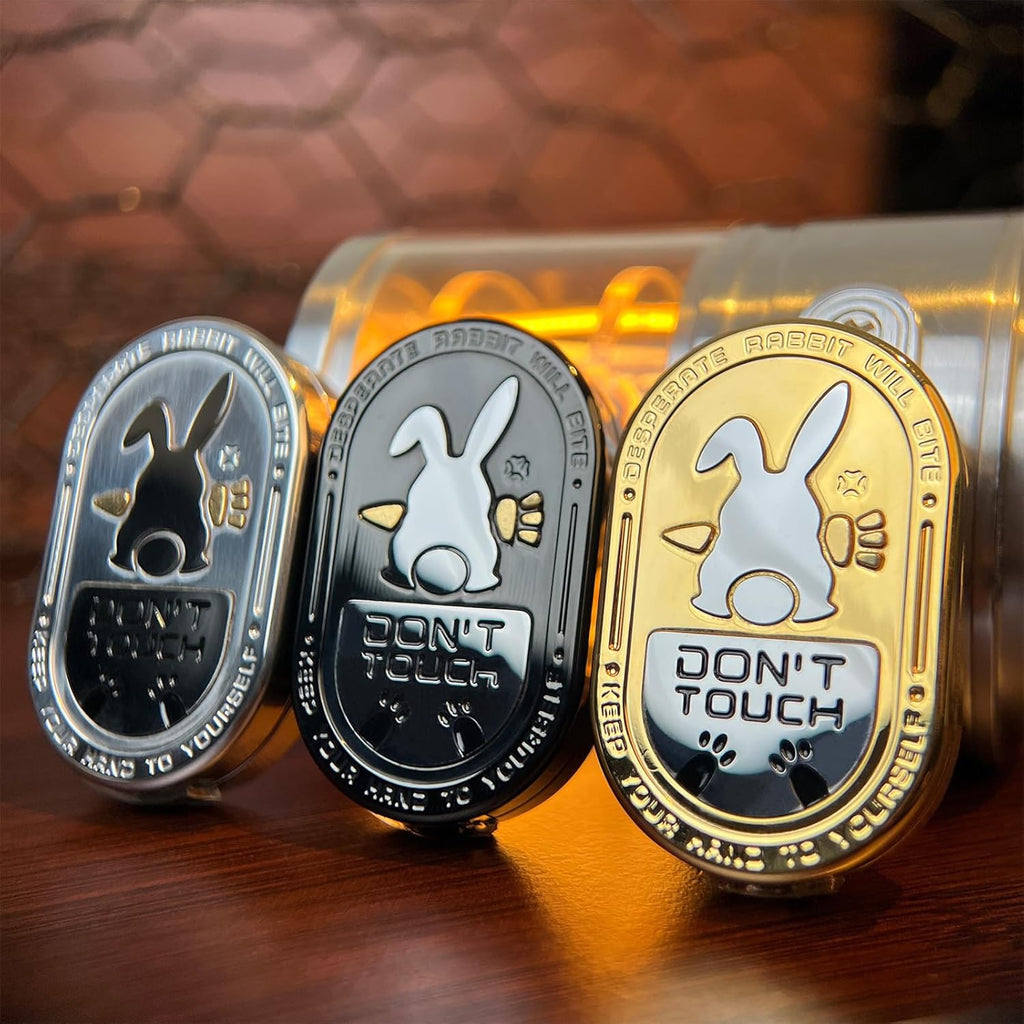 Don’t Touch Bunny Slider – Grumpy Rabbit EDC Toy with Addictive “Ding” Sound