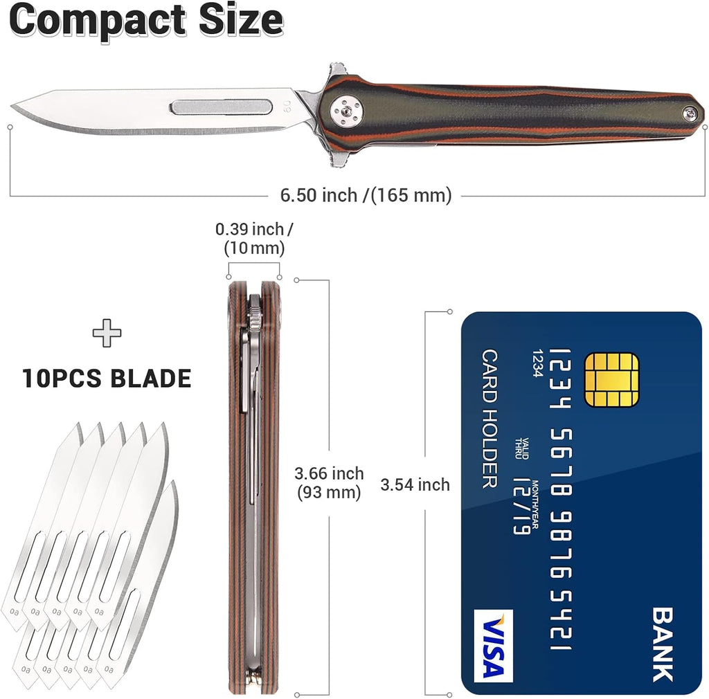 ViperFold: Carbon Steel Folding Scalpel Knife