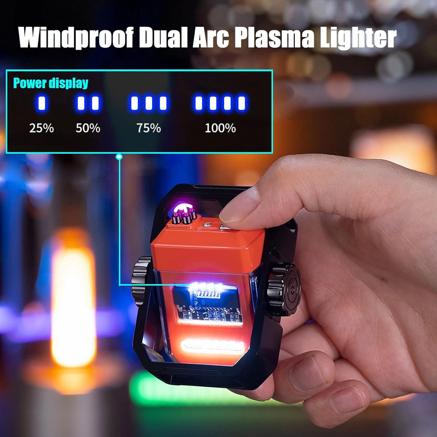 IgniteGyro：USB Rechargeable Double Arc Lighter