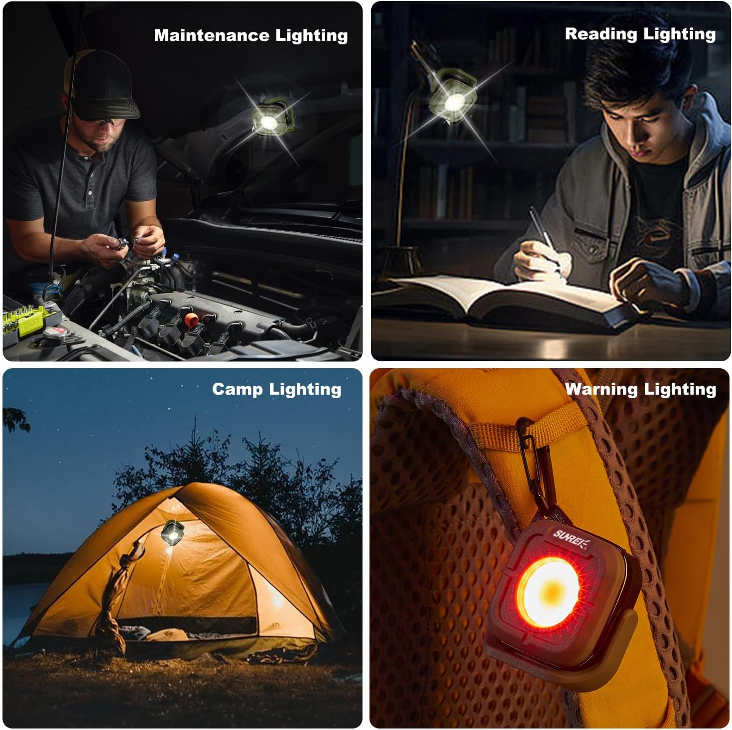 RuggedCompass Keylight: – 180° Rotating, 500 Lumens, Bi-Color Temperature