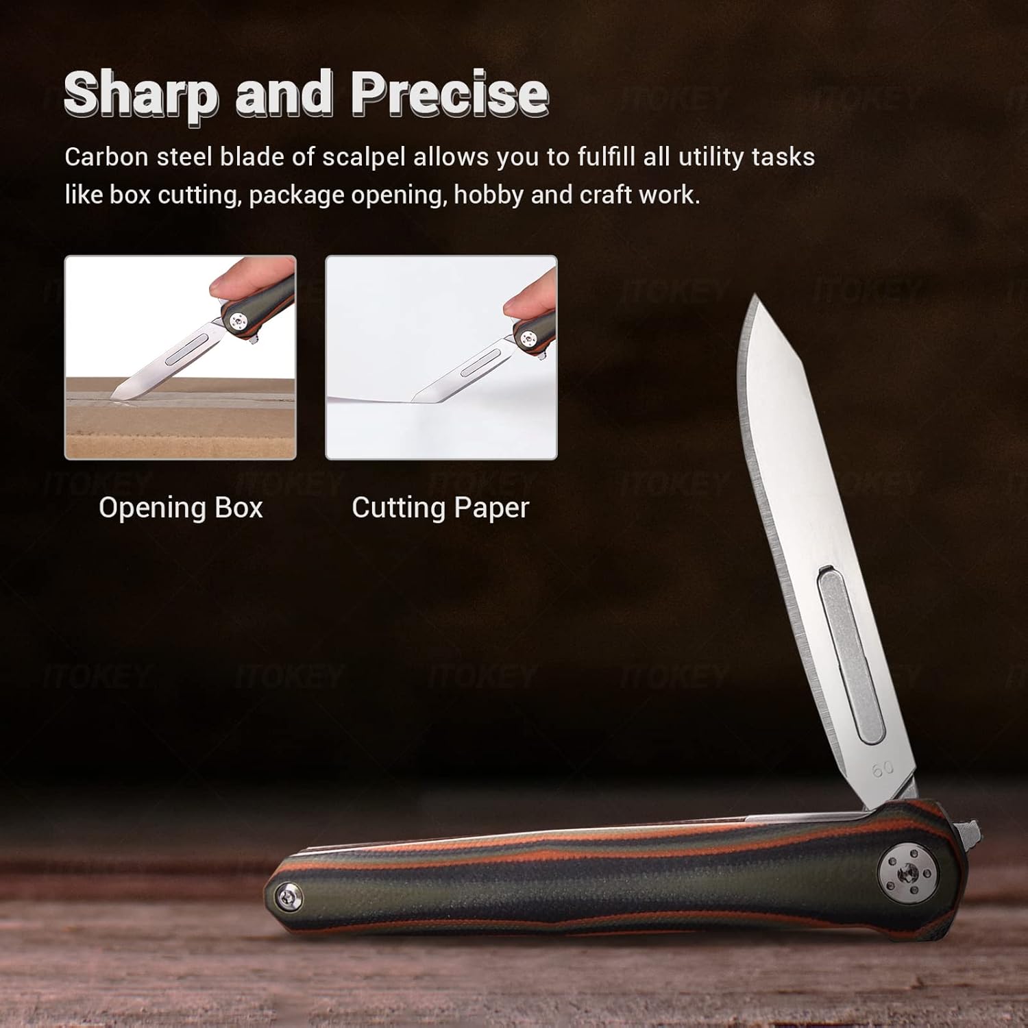 ViperFold: Carbon Steel Folding Scalpel Knife