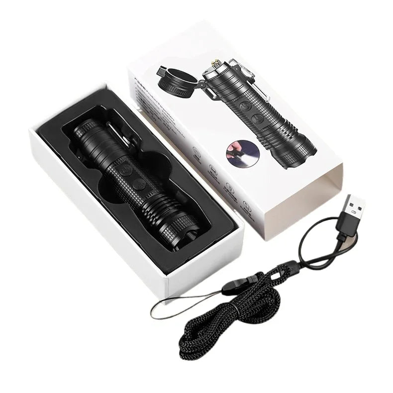 Triple-Thunder Dual Arc Lighter & 3 Lighting Modes Flashlight