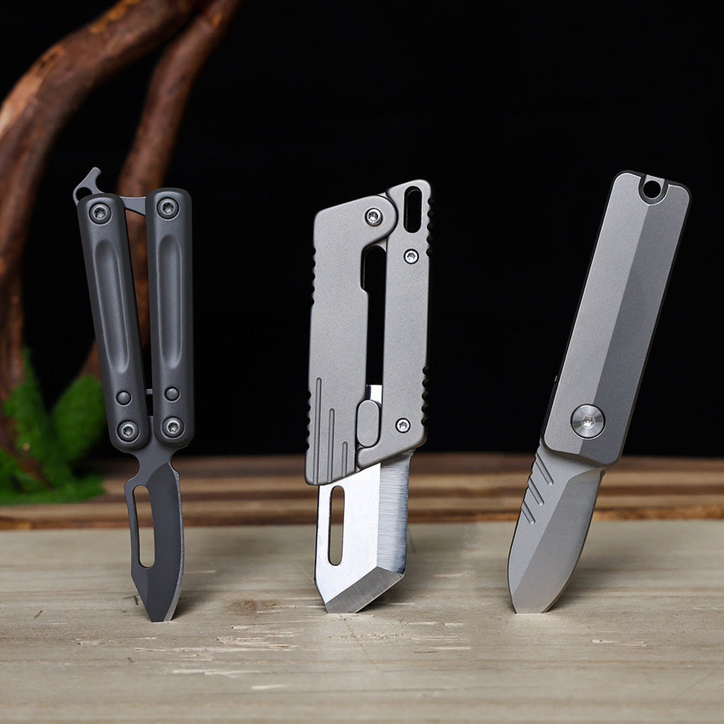 40% OFF ! EDC Pocket Knife Bundle: Butterfly+ Titanium+ Magnetic