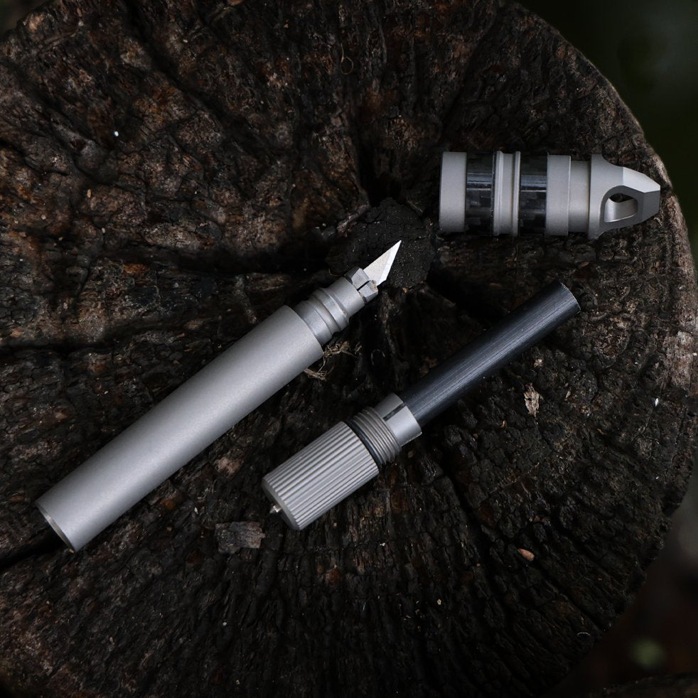 The SparkX - Titanium All-in-One Quick Release Firestarter