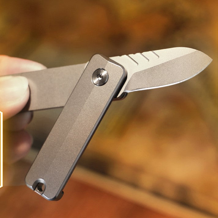TiSpin Blade — Titanium Magnetic Fidget Utility Knife