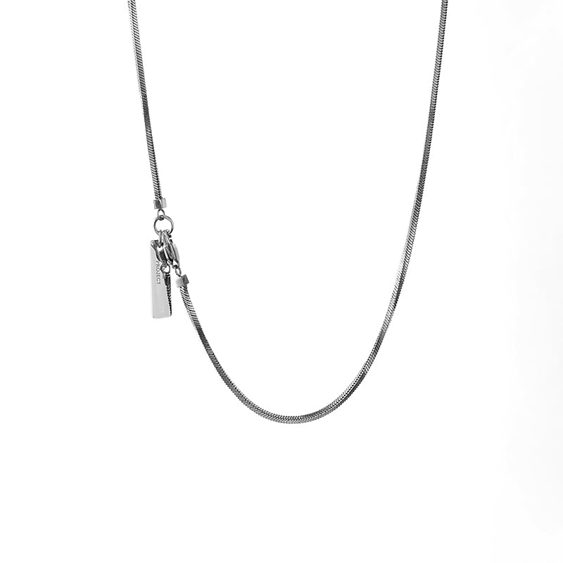 Atlas Chain Necklace – Square Snake Design, Unisex 316L Stainless Steel