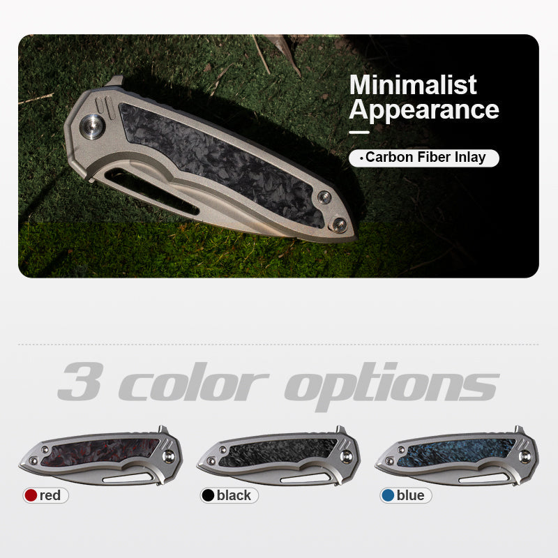 The Cicada Knife: Ti Handle with M390 Blade EDC Knife