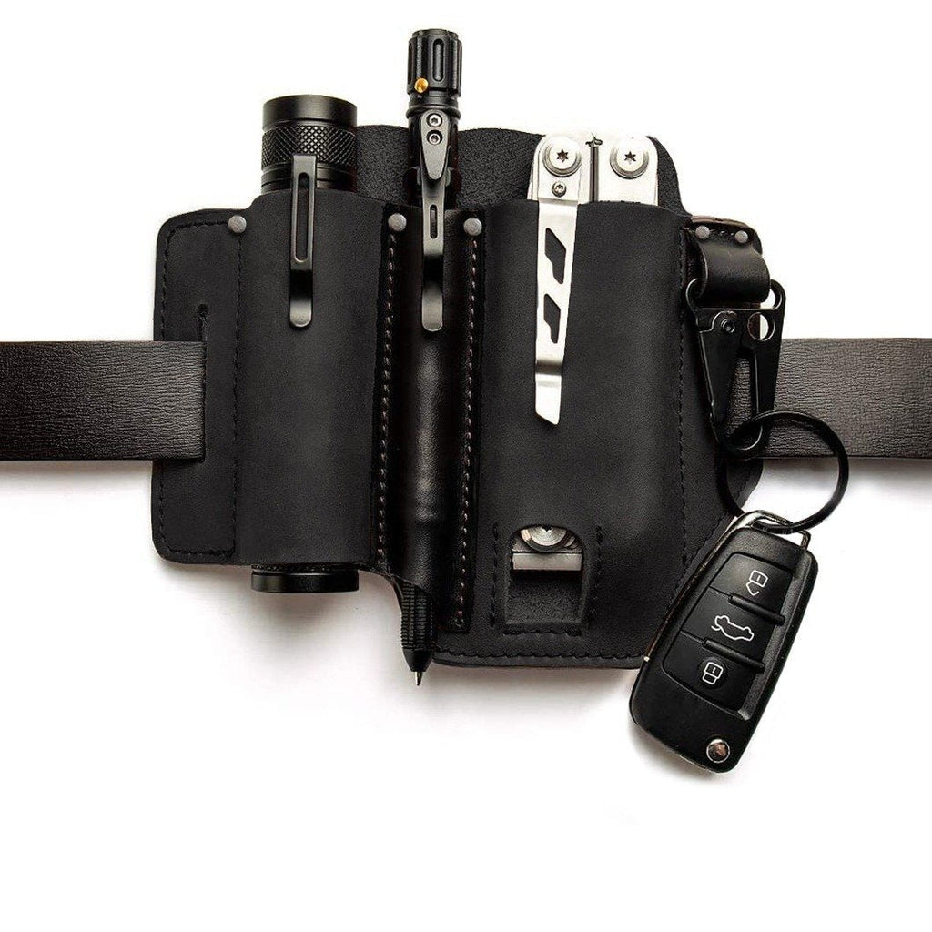 ADD ONS:  Leather Belt Loop Waist Multitool Sheath EDC Pocket Organizer Pouch