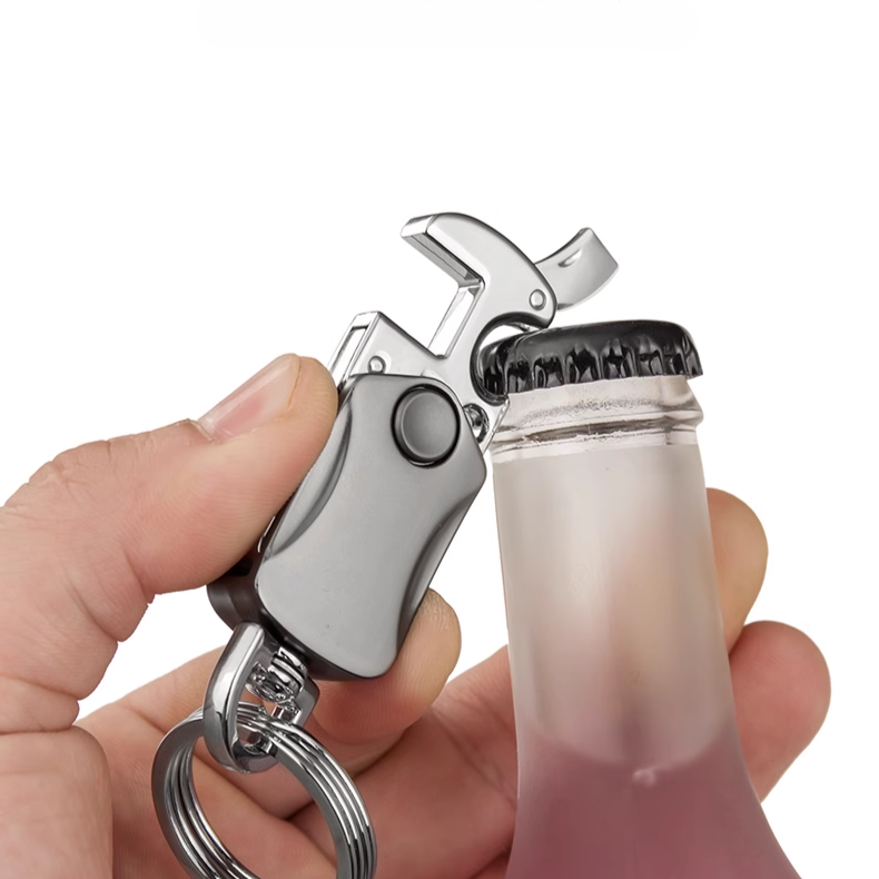 UniKey EDC Car Keychain – Multi-Tool Box Cutter & Fidget Spinner, Custom Engraving Option