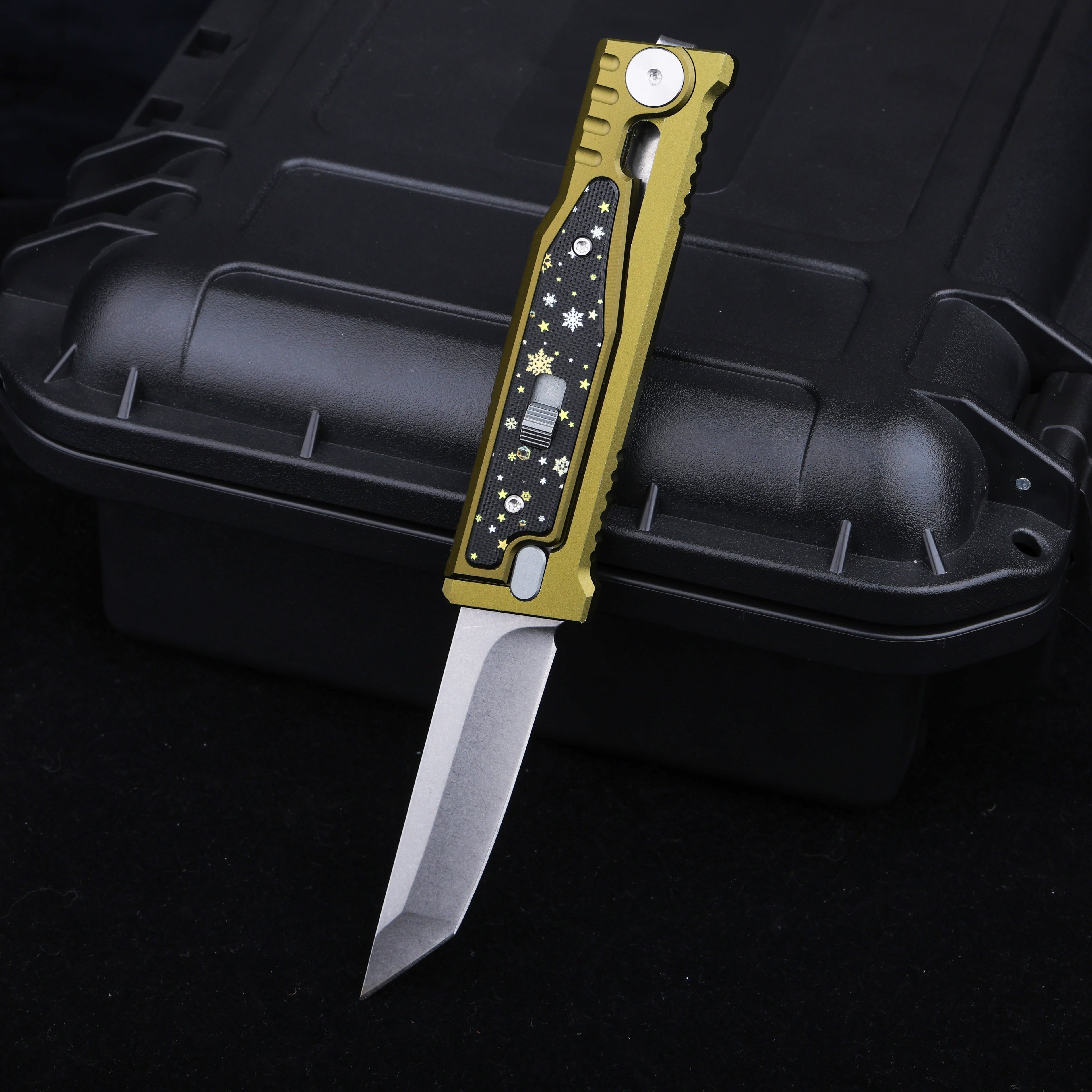 Christmas Limited Snowflake:The ThronRazor Gravity Knife with Selectable Blade Types&Color