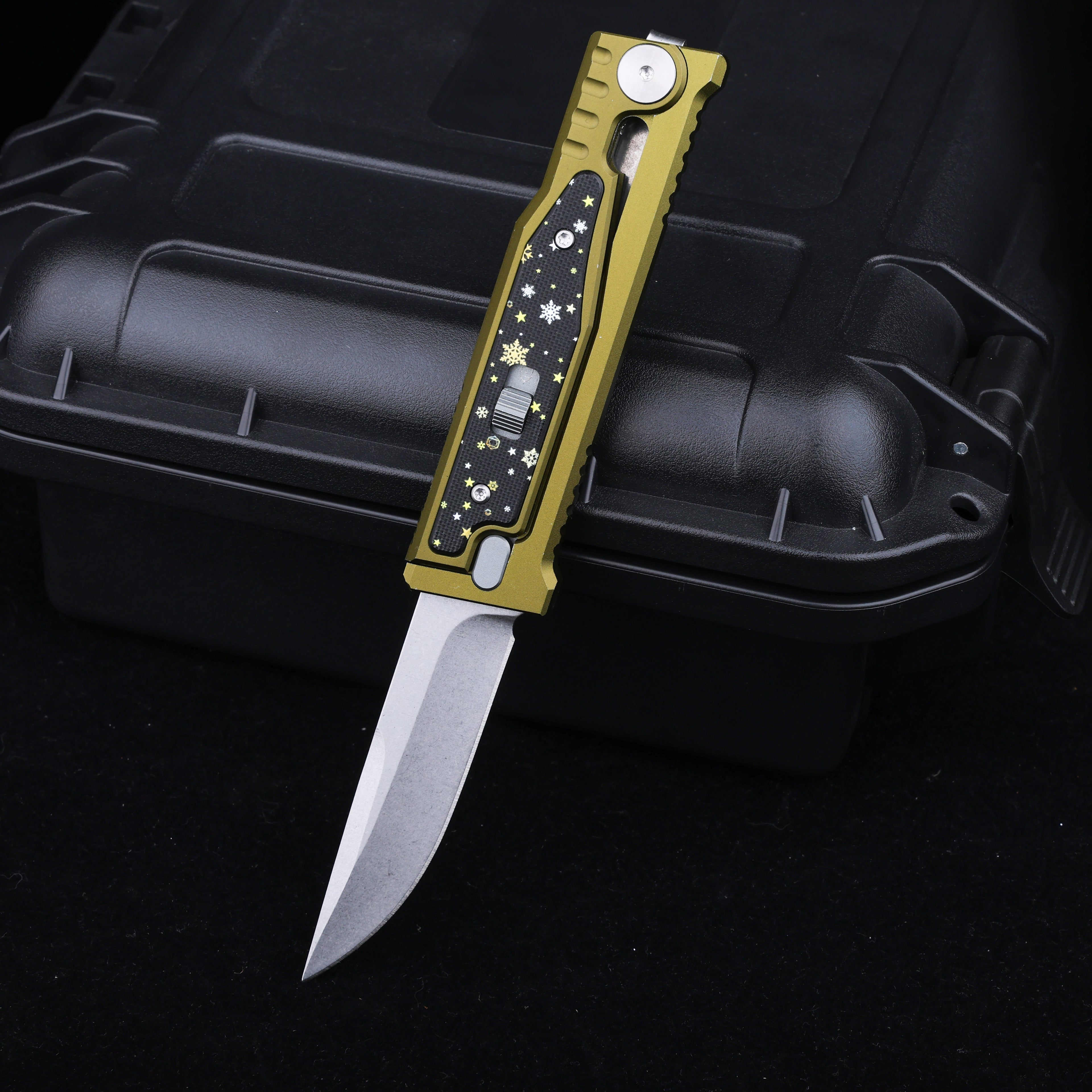 Christmas Limited Snowflake:The ThronRazor Gravity Knife with Selectable Blade Types&Color