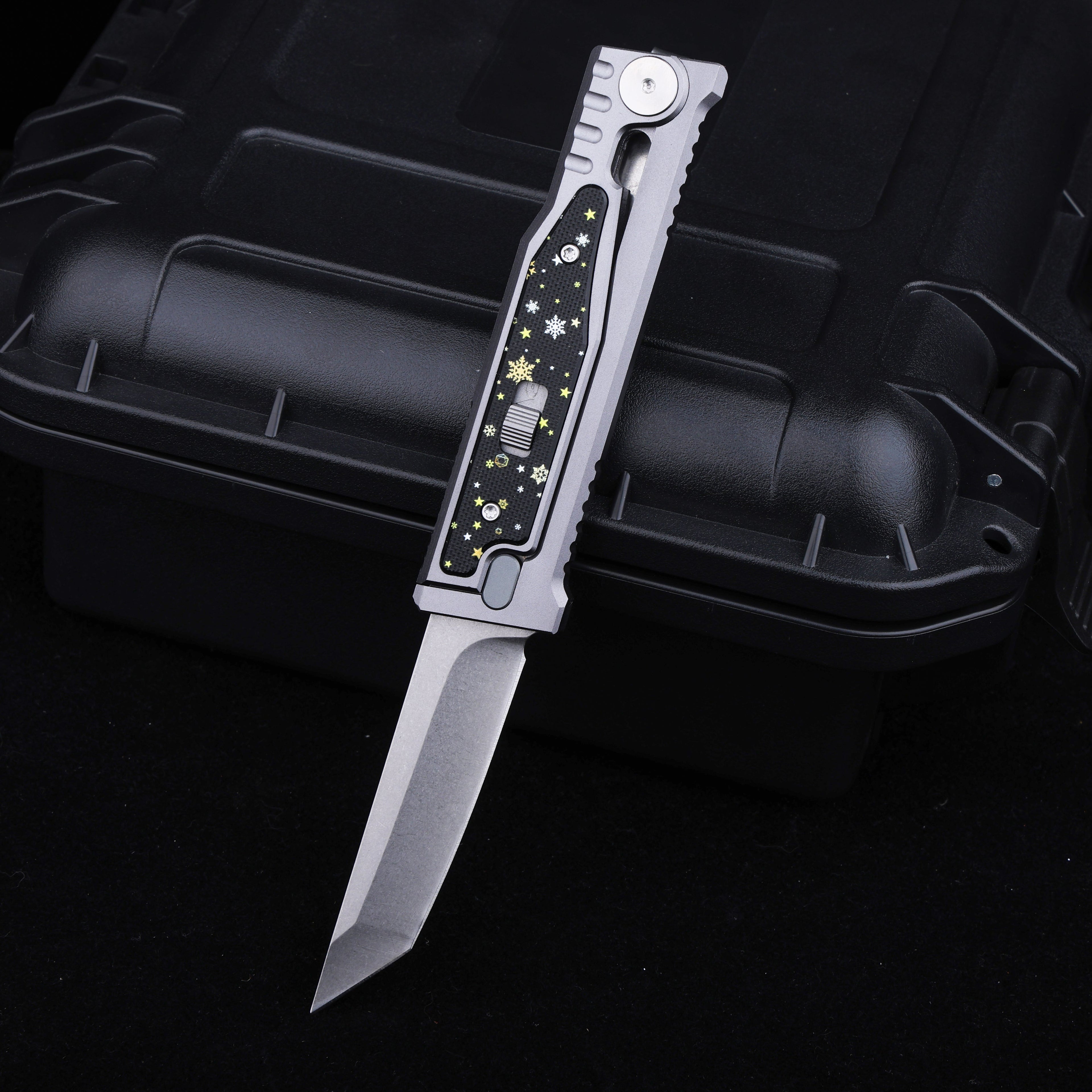 Christmas Limited Snowflake:The ThronRazor Gravity Knife with Selectable Blade Types&Color