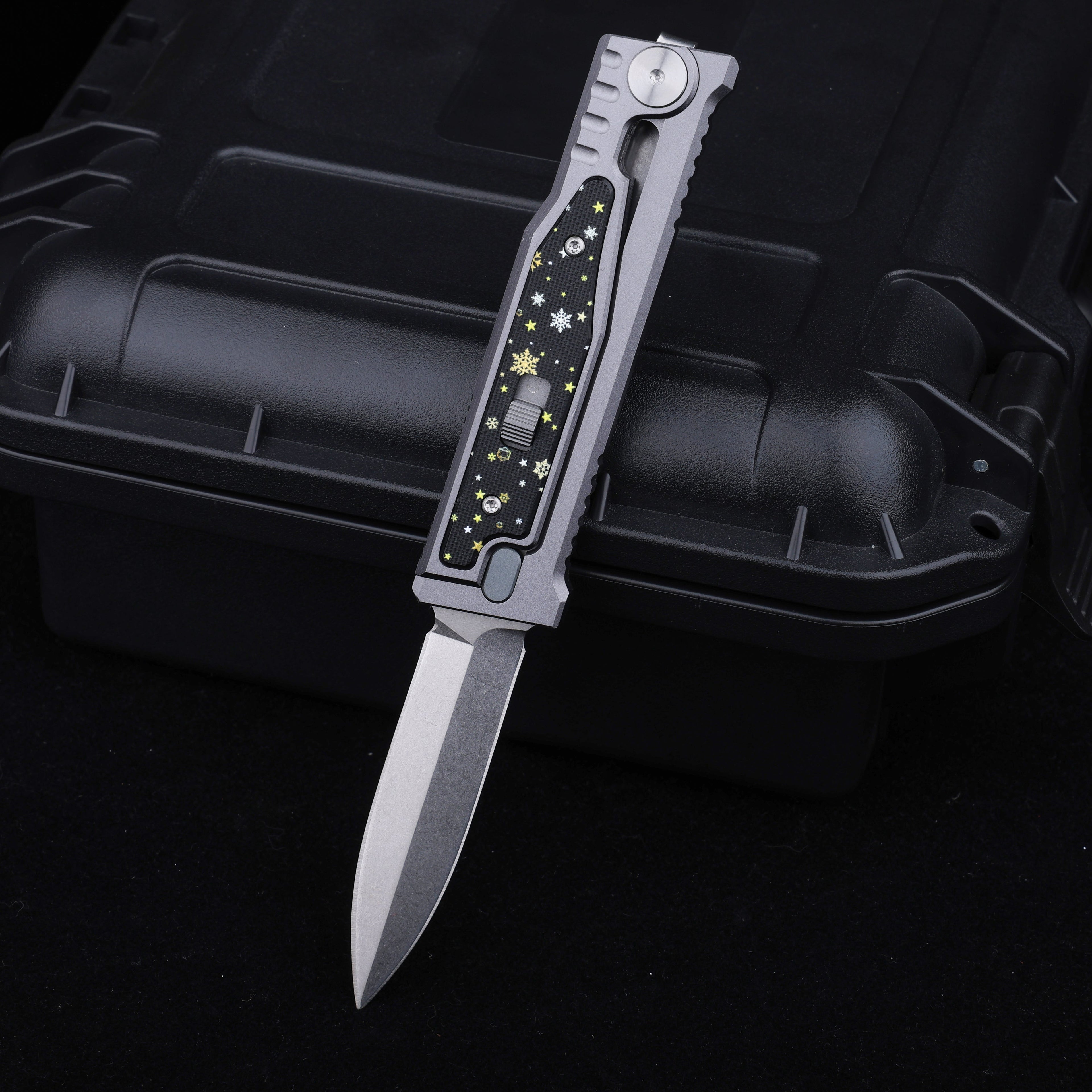 Christmas Limited Snowflake:The ThronRazor Gravity Knife with Selectable Blade Types&Color