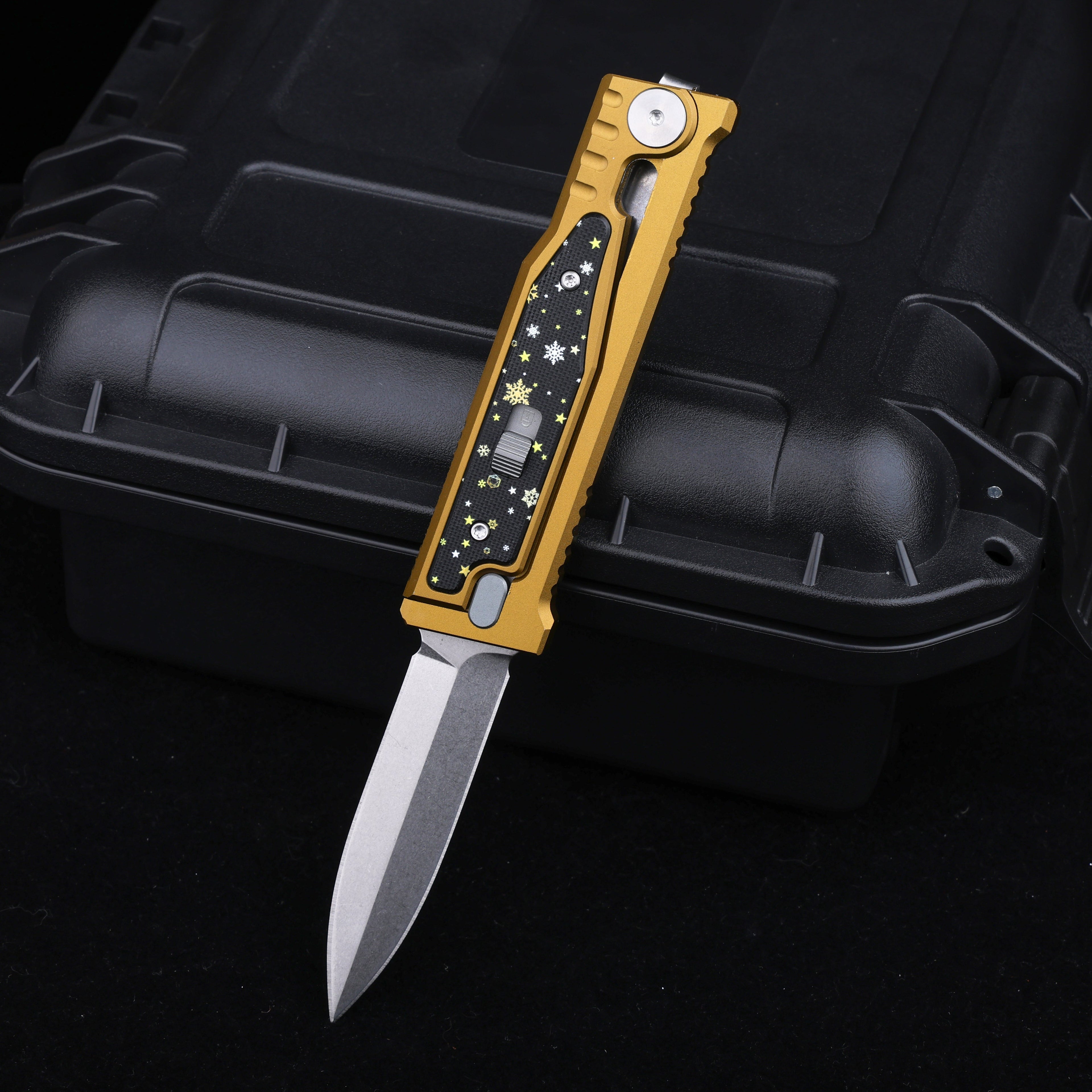 Christmas Limited Snowflake:The ThronRazor Gravity Knife with Selectable Blade Types&Color