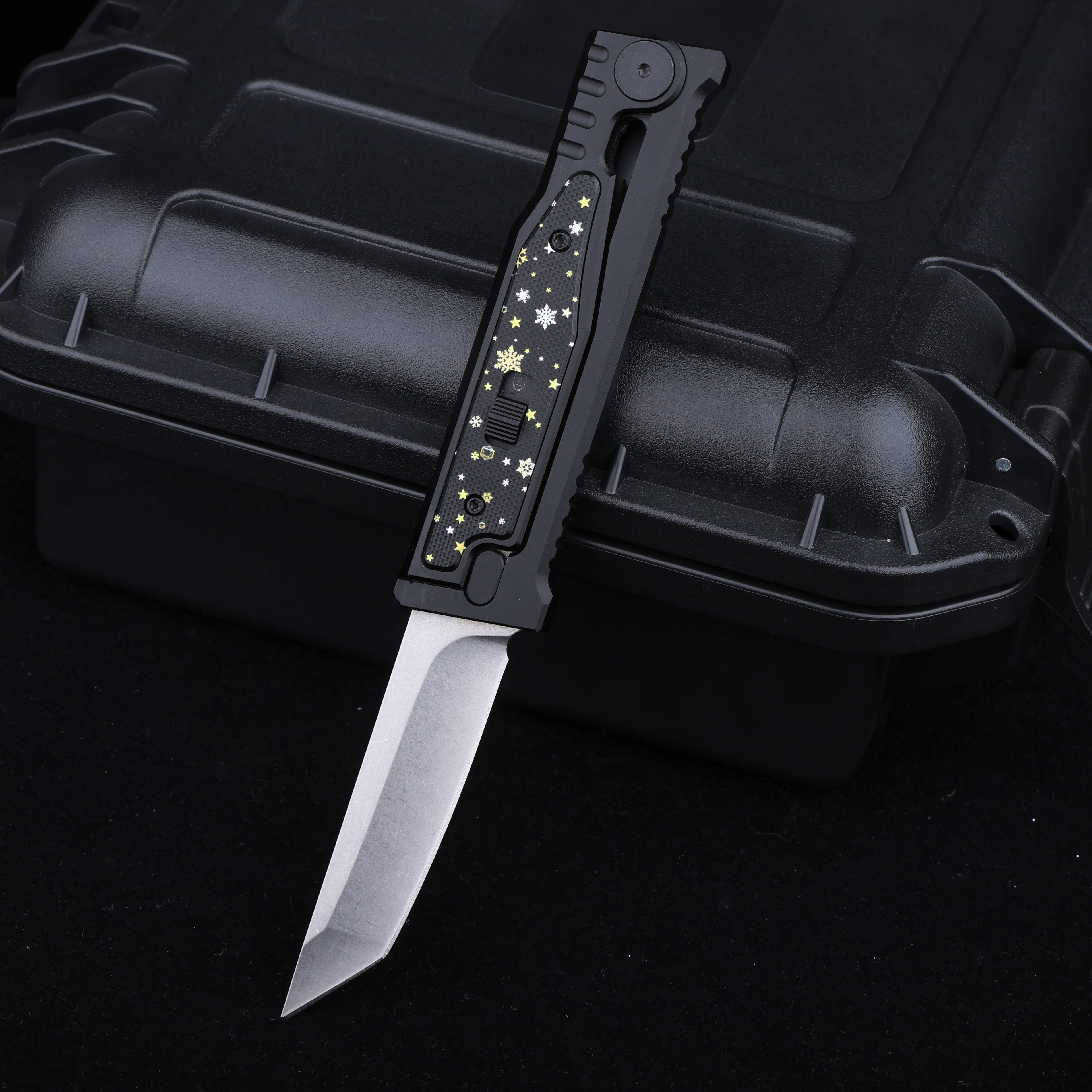 Christmas Limited Snowflake:The ThronRazor Gravity Knife with Selectable Blade Types&Color