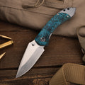 Enchantress | VG10 Stabilized Wood & Titanium EDC Folding Knife