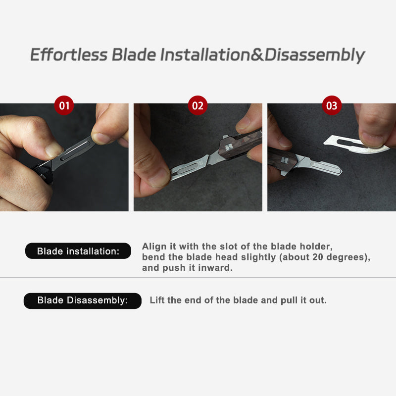 The SerpBlade: Titanium Pocket Utility Folding Scalpel Knife