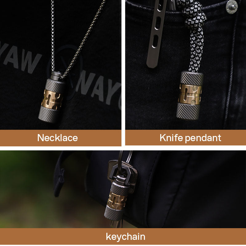 The ScrewMaster: Titanium Multifunctional EDC Pendant