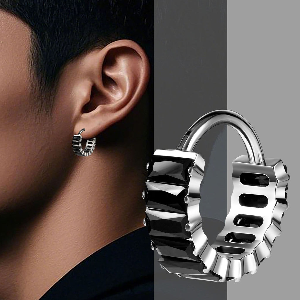 Icy CZ Stone Hoop – G23 Titanium Hypoallergenic Cartilage Earring