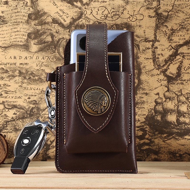 ADD ONS: Leather Tactical Sport Phone Bag with Keychain