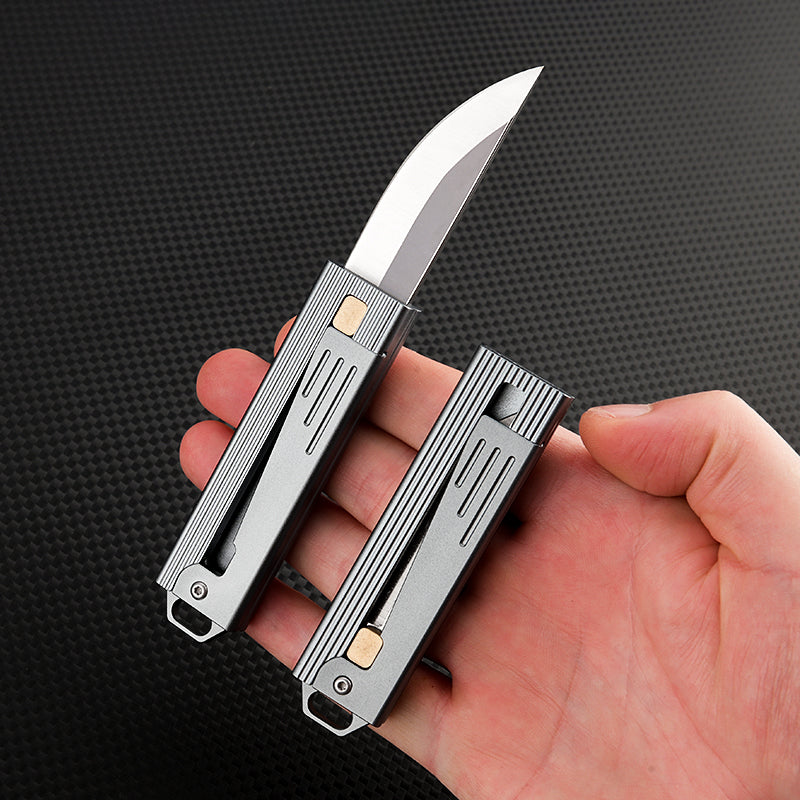 Gravity Flick – Tactical D2 Steel EDC Knife with Aluminum Handle