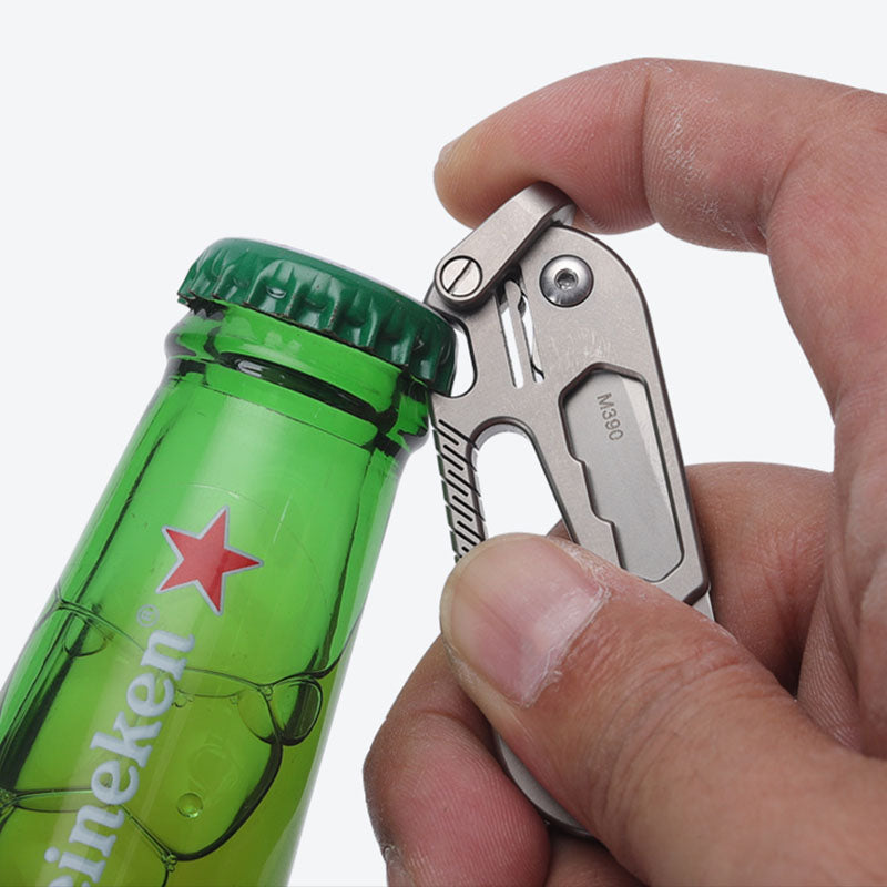 EdgeKey: Titanium Multi-Function Keychain Knife