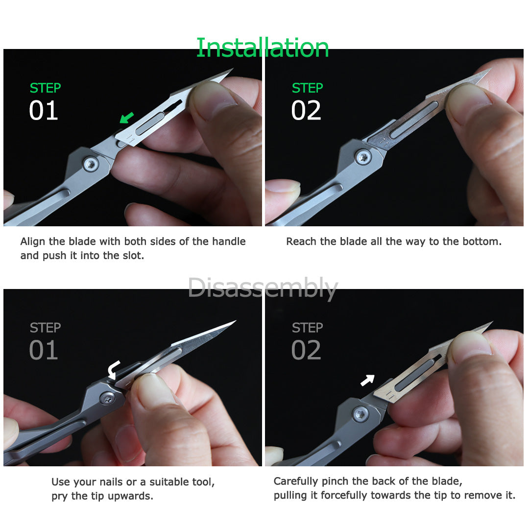 BladeNex: Titanium Micro Folding Scalpel Knife for EDC