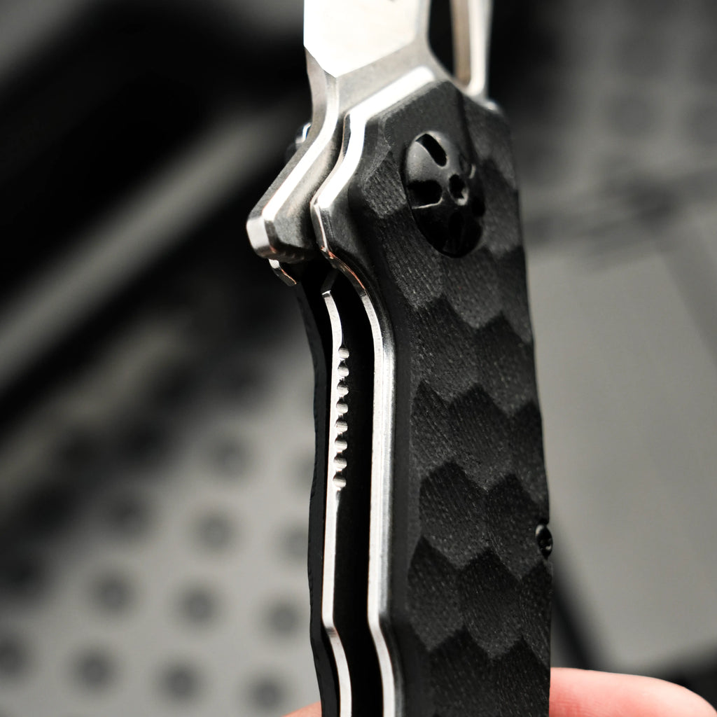 HexGrip G10 Folding Knife – 5Cr Stainless Steel EDC Flipper | Outdoor, Camping & Everyday Carry