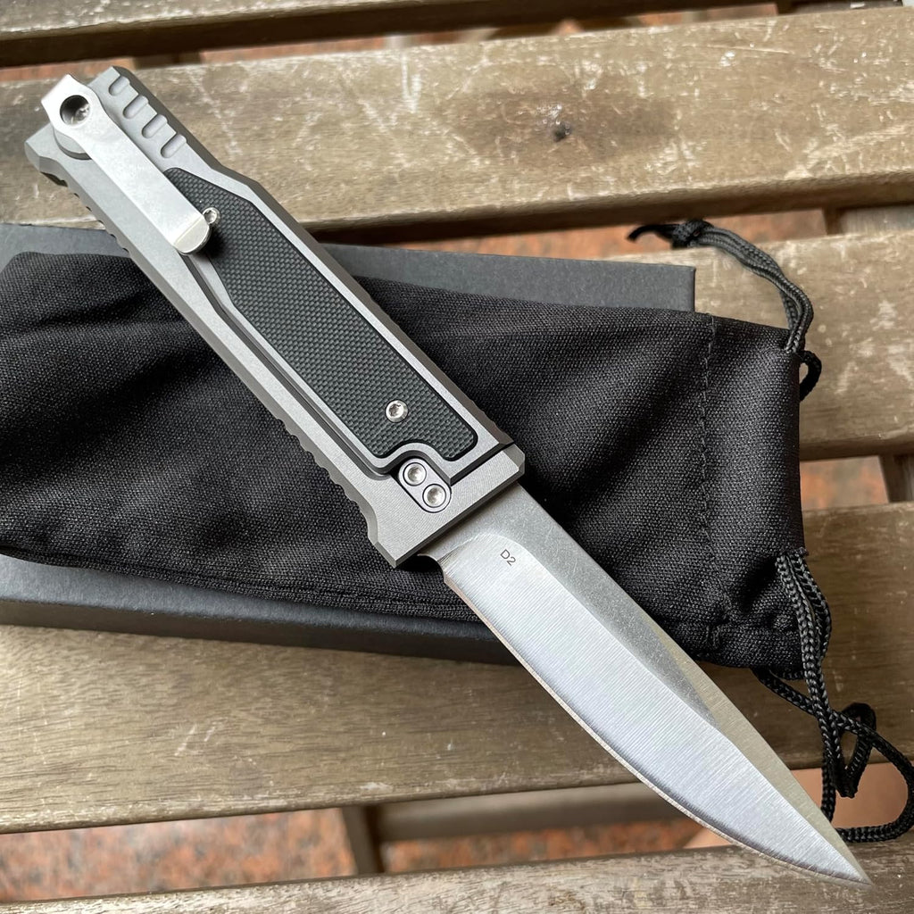 The ThornRazor – Gravity Knife with Selectable Blade Types | Aerospace Aluminum EDC Knife