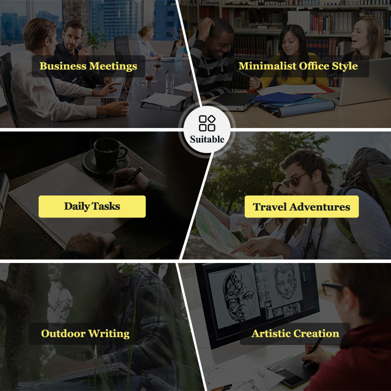 RocketInk Titanium Pocket Pen: Ballpoint & Fountain Options