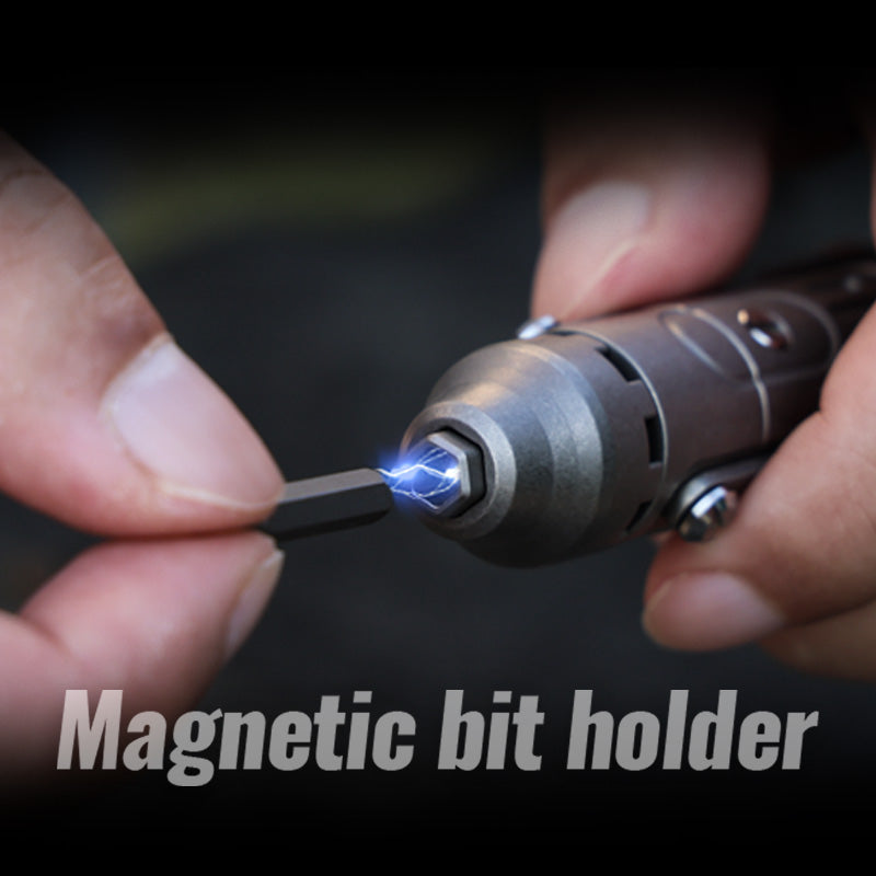 The GripNGo Driver | Titanium EDC Pocket Ratchet Screwdriver