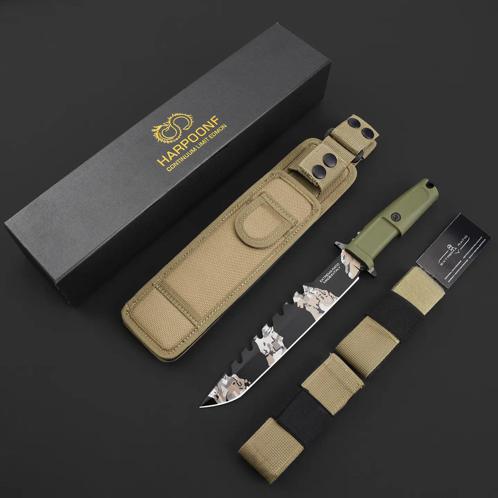 Geotech Harpoon Elite – Tactical Tanto Survival Spear-Knife | 13.8" N690Co Steel