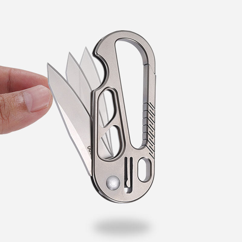 EdgeKey: Titanium Multi-Function Keychain Knife