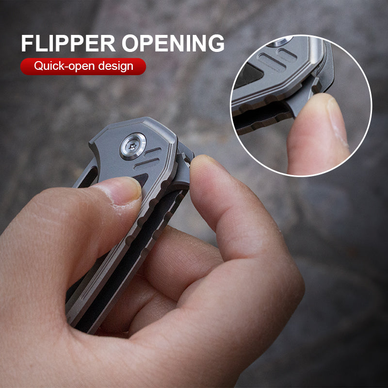 The Cicada Knife: Ti Handle with M390 Blade EDC Knife