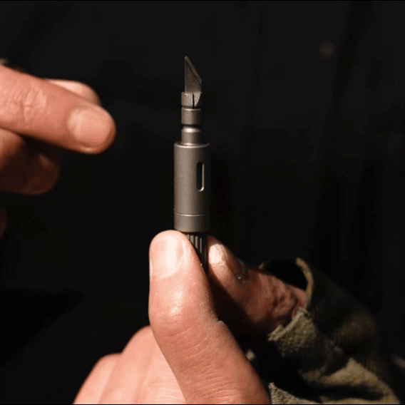 DartInk – Quick-Release Titanium Mini Pen & Knife