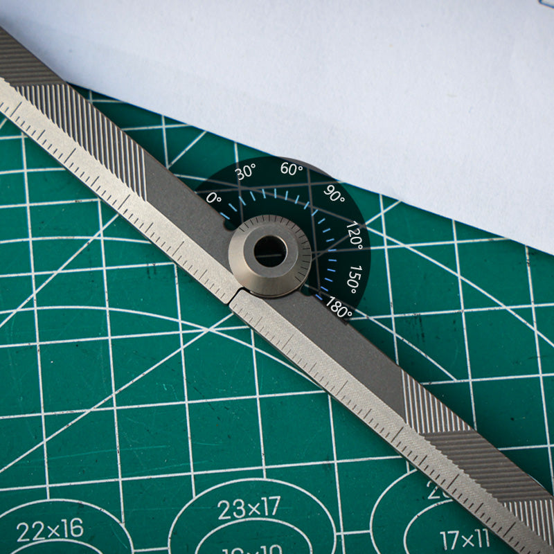 The Prule: Titanium Multifunctional EDC Foldable Ruler
