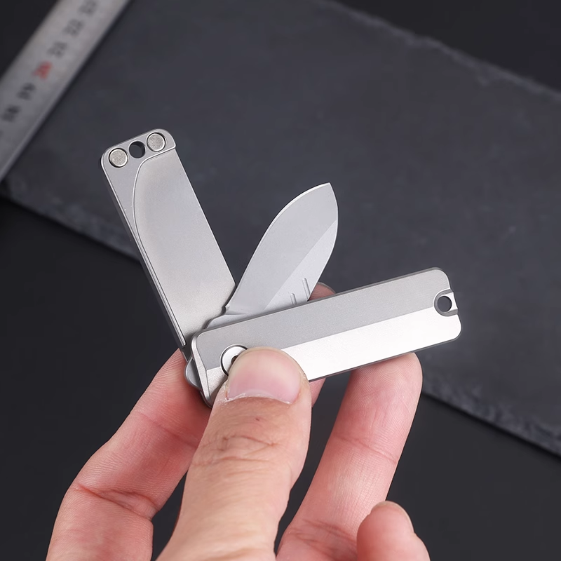 TiSpin Blade — Titanium Magnetic Fidget Utility Knife