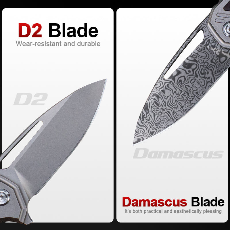 The Cicada Knife: Ti Handle with M390 Blade EDC Knife