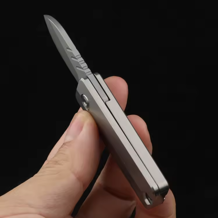 TiSpin Blade — Titanium Magnetic Fidget Utility Knife