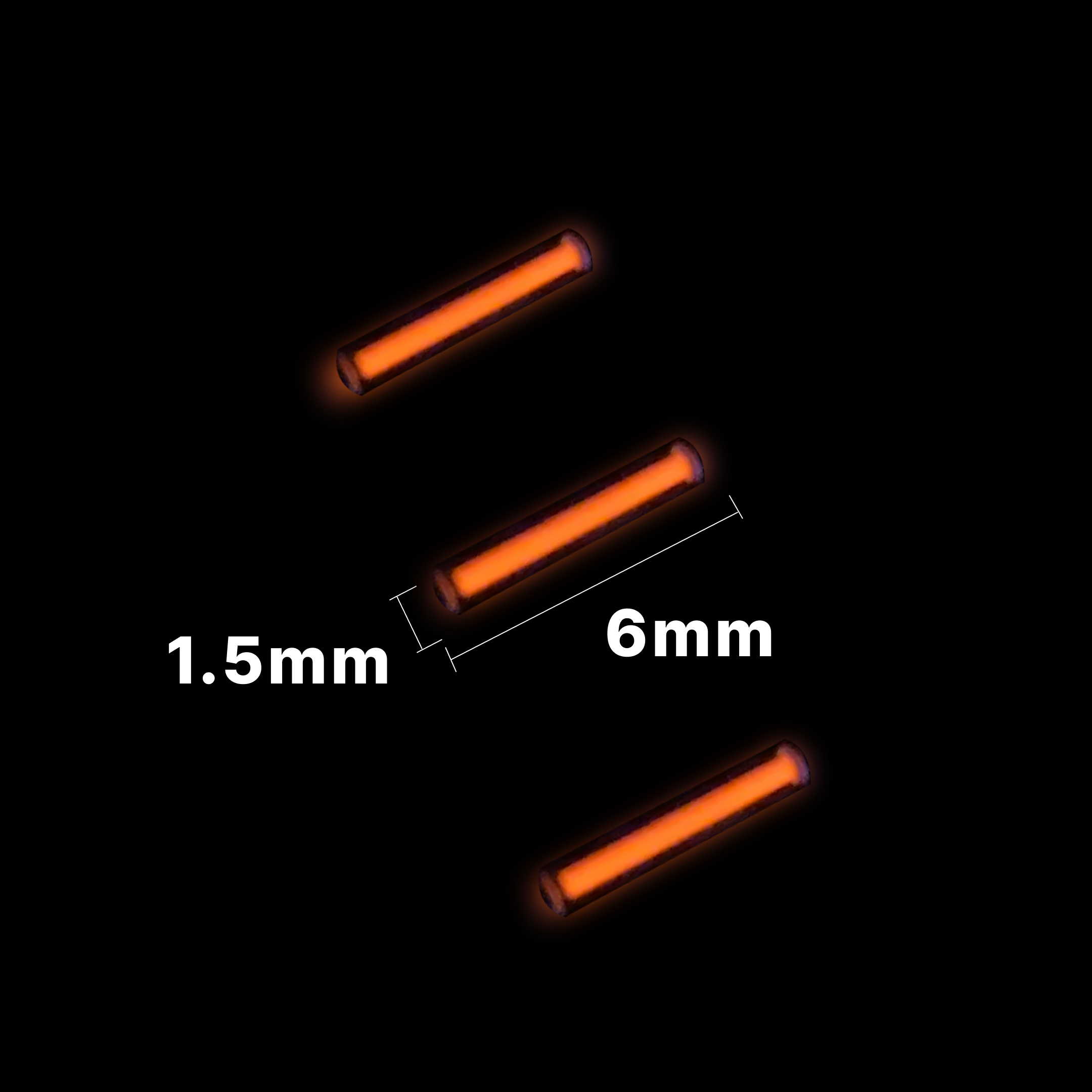 ADD-ONS: Glass Luminous Vial for TempestClaw (3 pack)