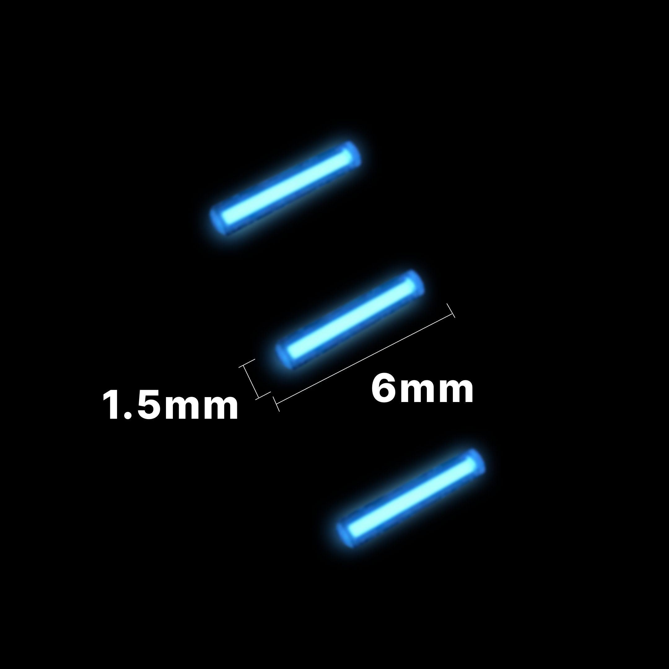 ADD-ONS: Glass Luminous Vial for TempestClaw (3 pack)