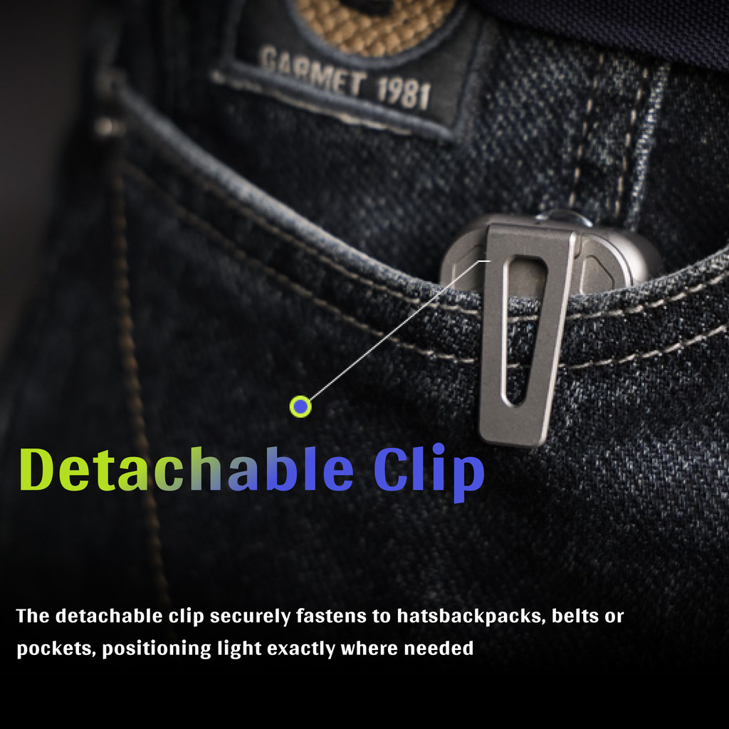 MagCoin - Titanium Magnetic Quick-Release Micro Flashlight