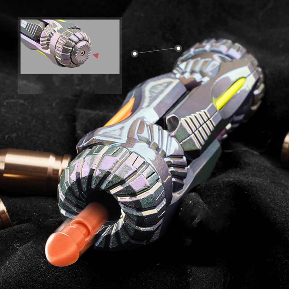 Vortex Blaster – Mini Alloy Pocket Blaster with Shell Ejection & Multi-Play Spin