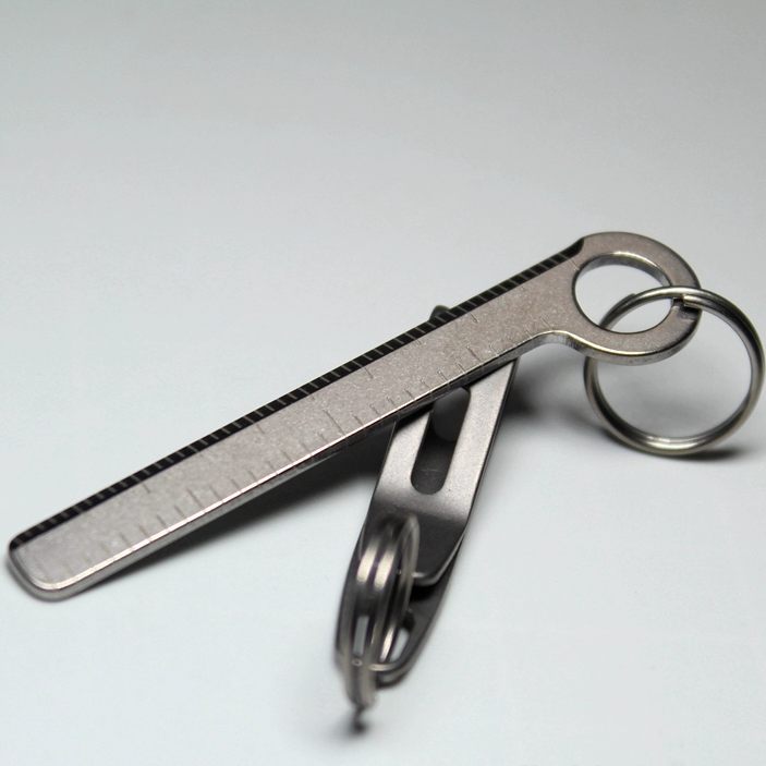 ADD-ONS：Mini Titanium EDC Ruler